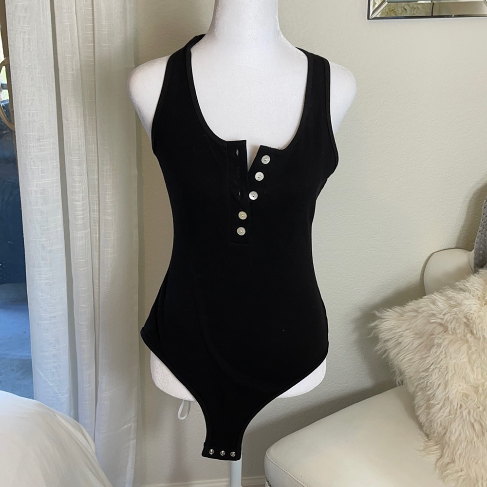 Black Tank Bodysuit